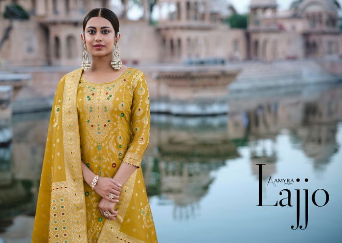 Amyra Lajjao Heavy Designer Wholesale Wedding Salwar Suits